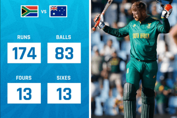 Heinrich Klaasen’s Blistering 174 off 83 Balls Sets Cricket World Abuzz Against Australia