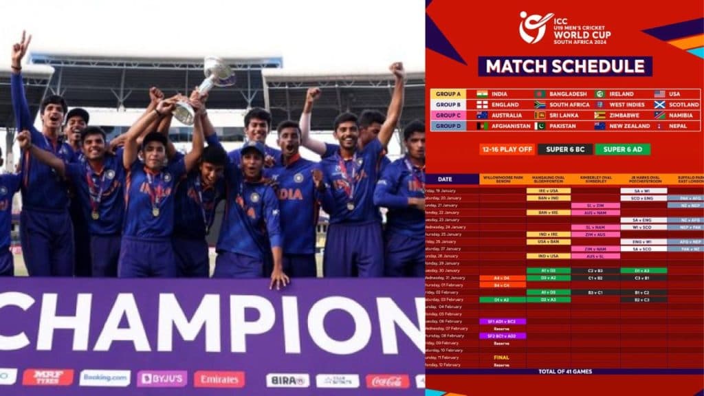 2024 World Cup Schedule Revealed: Indian Team’s Group A Fixtures, Timings, and Venues Unveiled