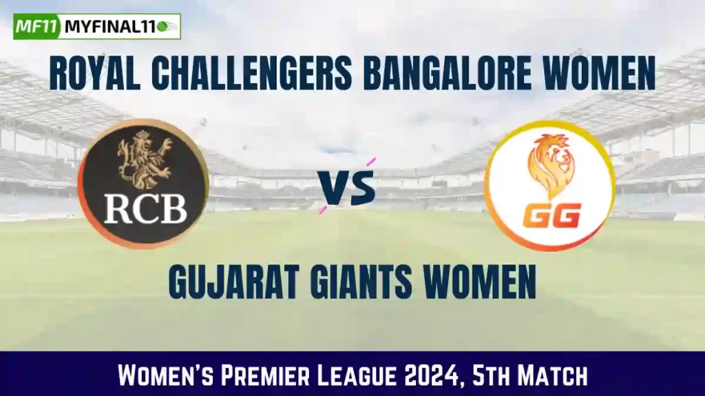 BAN-W vs GUJ-W Live Score, Royal Challengers Bangalore Women vs Gujarat Giants Women Live Cricket Score, 5th Match, Women’s Premier League 2024