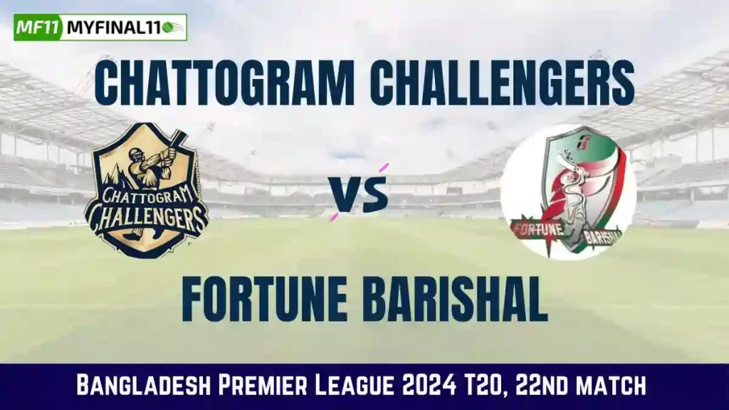 CCH vs FBA Live Score, Chattogram Challengers vs Fortune Barisal Live Cricket Score, 22nd Match, Bangladesh Premier League 2024