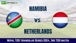 NAM vs NED Live Score, Namibia vs Netherlands Live Cricket Score, 3rd Match, Nepal T20I triangular Series 2024