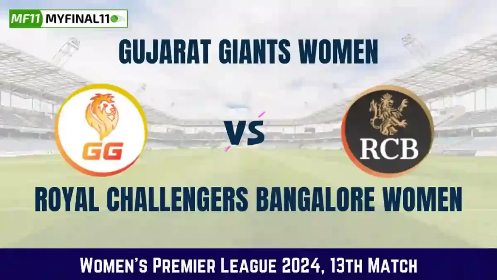 GUJ-W vs BAN-W Live Score, Gujarat Giants Women vs Royal Challengers Bangalore Women Live Cricket Score, 13th Match, Women’s Premier League 2024