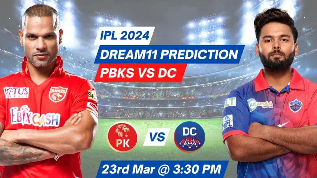 PBKS vs DC Dream11 Prediction, Pitch Report, Playing 11: IPL 2024, Match 2