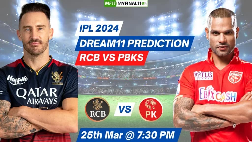 RCB vs PBKS Dream11 Prediction, Pitch Report, Playing 11: IPL 2024, Match 6