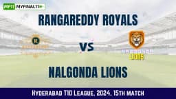 RRR vs NLL Dream11 Prediction & Player Stats, Rangareddy Royals vs Nalgonda Lions 15th Match, Hyderabad T10 League 2024