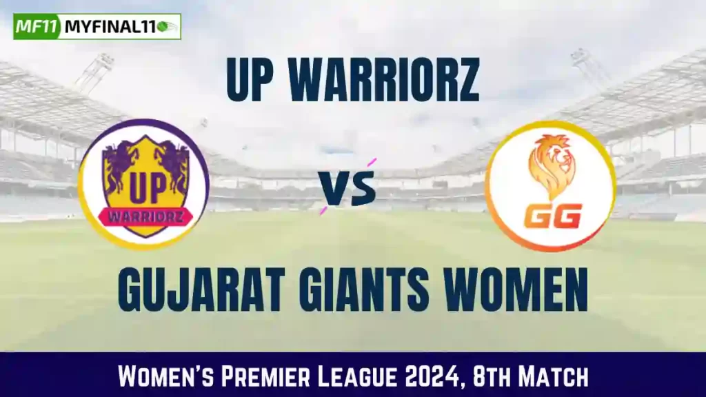UP-W vs GUJ-W Live Score, UP Warriorz vs Gujarat Giants Women Live Cricket Score, 8th Match, Women’s Premier League 2024