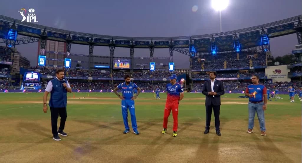 IPL 2024, MI vs RCB Live Update: Toss goes in favor of Mumbai, Hardik opts to bowl