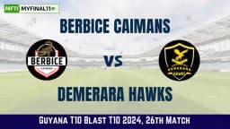 BRBC vs DEMH Dream11 Prediction & Player Stats, 26th T10 Match, Guyana T10 Blast, 2024