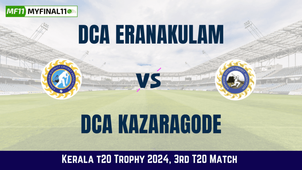 ERL vs KAG Live Score, DCA Eranakulam vs DCA Kazaragode Live Cricket Score, 3rd Match, Kerala T20 Trophy, 2024