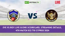 EVE vs ROY Live Score, ECS T10 Cyprus 2024, Everest vs Royal CC Live Cricket Score & Commentary – 4th Match