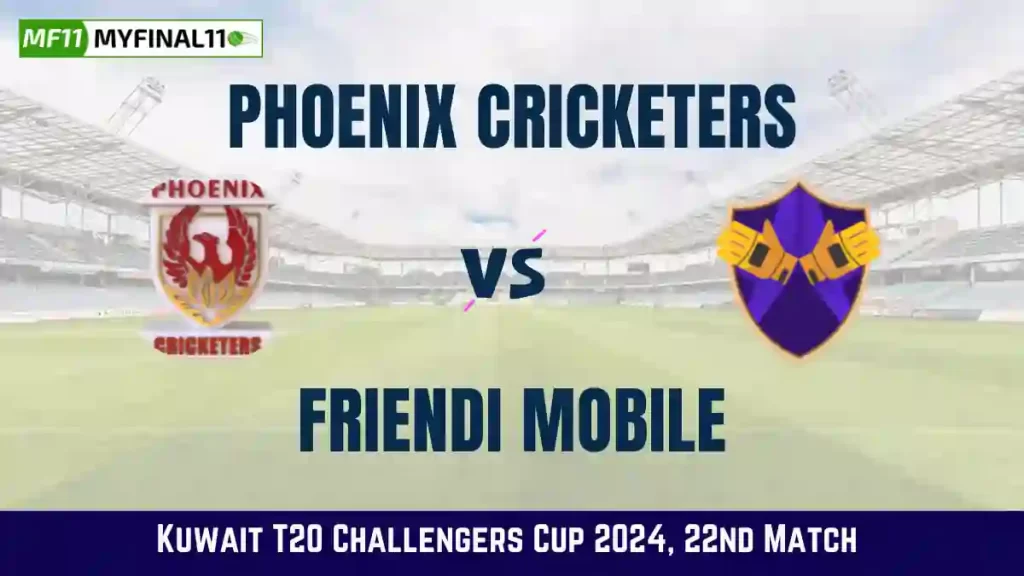 PST vs FRB Live Score, Phoenix Cricketers vs Friendi Mobile Live Cricket Score, 22nd Match, Kuwait T20 Challengers Cup 2024