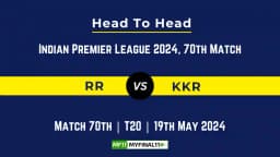RR vs KKR player battle, Head to Head Stats, Records for 70th Match of IPL 2024