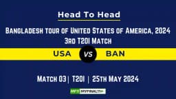 USA vs BAN player battle, Head to Head Stats, Records for 3rd T20I Match of Bangladesh tour of United States of America, 2024