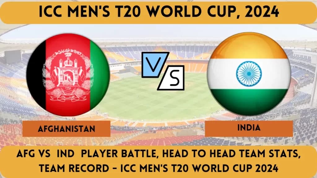 AFG vs IND Player Battle, Head to Head Team Stats, Team Record – ICC Men’s T20 World Cup 2024