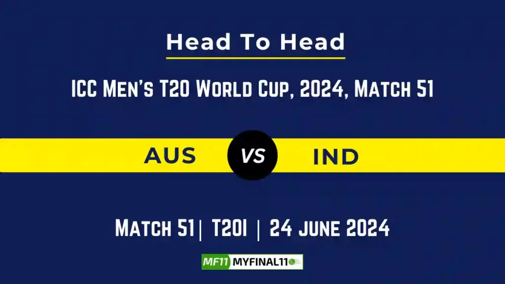 AUS vs IND Player Battle, Head to Head Team Stats, Team Record – ICC Men’s T20 World Cup, 2024