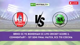 BRN vs BCC Live Score, Scorecard, Brno CC vs Bohemian CC Live Cricket Score – 1st Semi Final Match, ECS T10 Czechia 2024