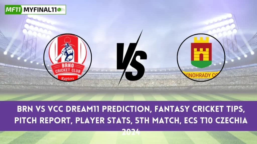 MCC vs BCC Dream11 Prediction, Fantasy Cricket Tips, Pitch Report, Player Stats, 9th Match, ECS T10 Czechia 2024
