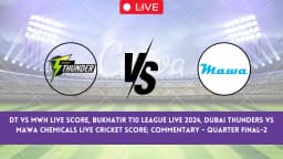 DT vs MWH Live Score, Bukhatir T10 League Live 2024, Dubai Thunders vs Mawa Chemicals Live Cricket Score & Commentary – Quarter Final-2