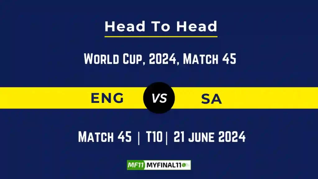 ENG vs SA Player Battle, Head to Head Team Stats, Team Record – ICC Men’s T20 World Cup 2024