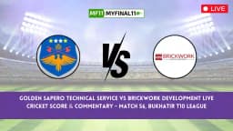 GSTS vs BWD Live Score, Bukhatir T10 League Live 2024, Golden Sapero Technical Service vs Brickwork Development Live Cricket Score & Commentary – Match 56