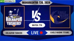 KT vs ENT Live Score, Maharashtra T20, 2024, Kolhapur Tuskers vs Eagle Nashik Titans Live Cricket Score & Commentary – 7th Match