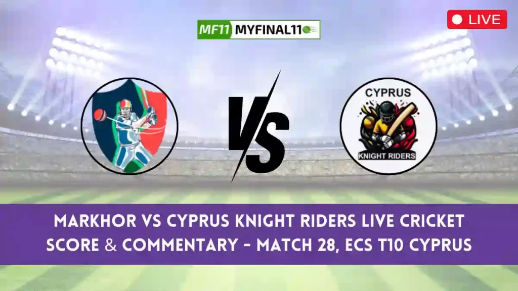 MAR vs CKR Live Cricket Score & Commentary – Match 28, ECS T10 Cyprus 2024