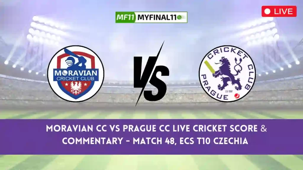 MCC vs PCC Live Score, Scorecard, Moravian CC vs Prague CC Live Cricket Score – Match 48, ECS T10 Czechia 2024