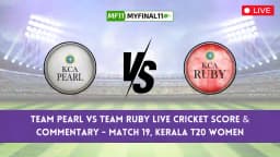 PEA vs RUB Live Score, Kerala T20 Womens Live 2024, Team Pearl vs Team Ruby Live Cricket Score & Commentary – Match 19