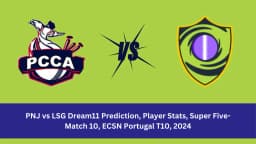 PNJ vs LSG Dream11 Prediction, Player Stats, Super Five-Match 10, ECSN Portugal T10, 2024