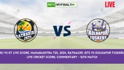 RJ vs KT Live Score, Maharashtra T20, 2024, Ratnagiri Jets vs Kolhapur Tuskers Live Cricket Score & Commentary – 16th Match