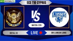 ROY vs SLL Live Score, ECS T10 Cyprus 2024, Royal CC vs Sri Lankan Lions Live Cricket Score & Commentary – 5th Match