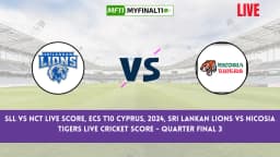 SLL vs NCT Live Score, ECS T10 Cyprus, 2024, Sri Lankan Lions vs Nicosia Tigers Live Cricket Score – Quarter Final 3