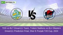 TDS vs BLT Dream11 Prediction Today Match, Dream11 Team Today, Fantasy Cricket Tips, Pitch Report, & Player Stats, Sher E Punjab T20 Cup, 2024, Final Match