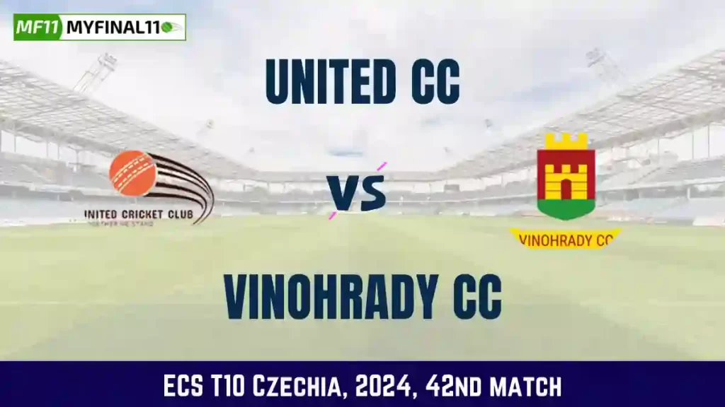 UCC vs VCC Dream11 Prediction, Pitch Report, and Player Stats, 42nd Match, ECS T10 Czechia, 2024