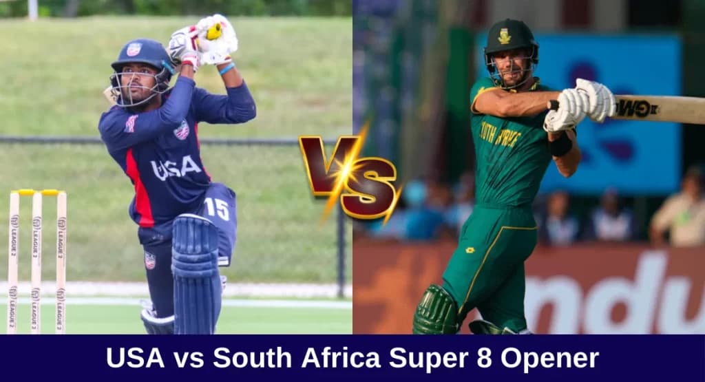 USA vs South Africa Live Streaming: Thrill of Super 8 from Wednesday, USA-South Africa first match