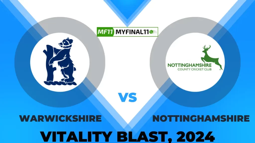 WAS vs NOT Player Battle/Record – Top Batsmen & Top Bowler: Vitality Blast, 2024