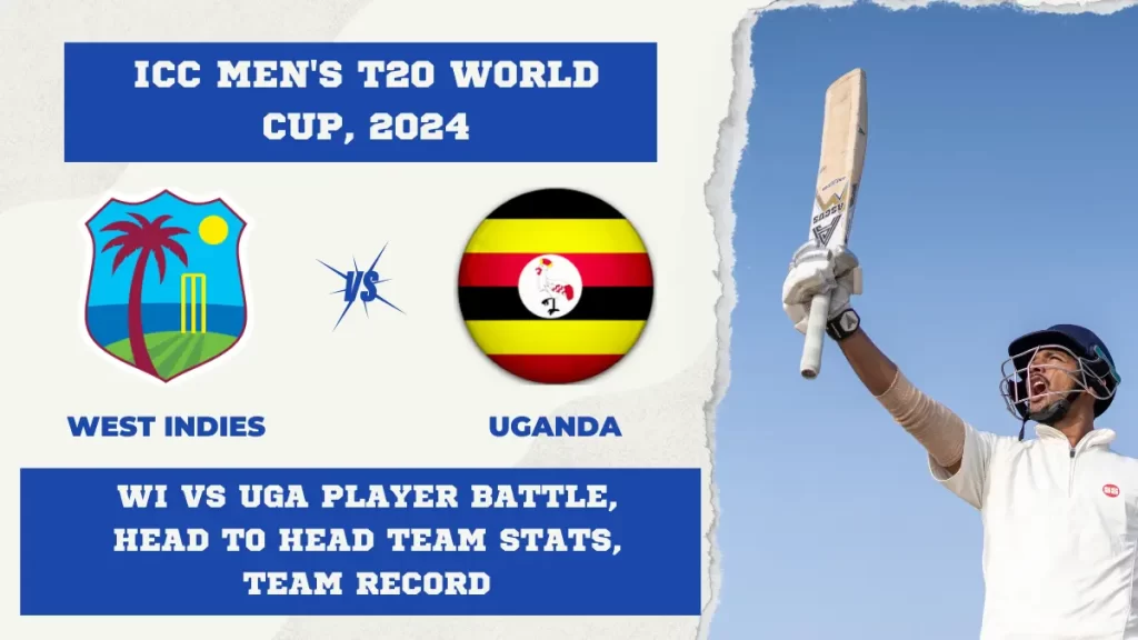 WI vs UGA Player Battle, Head to Head Team Stats, Team Record – ICC Men’s T20 World Cup, 2024