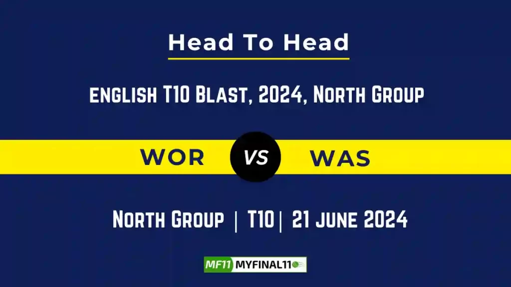 WAR vs WAS Player Battle, Head to Head Team Stats, Team Record – English T20 Blast