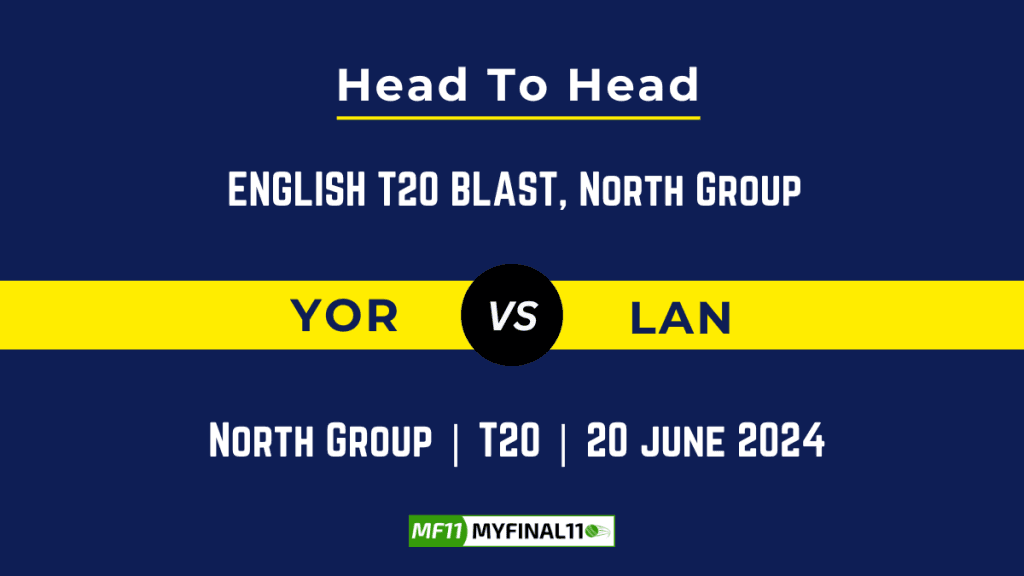 YOR vs LAN Player Battle, Head to Head Team Stats, Team Record – English T20 Blast 2024