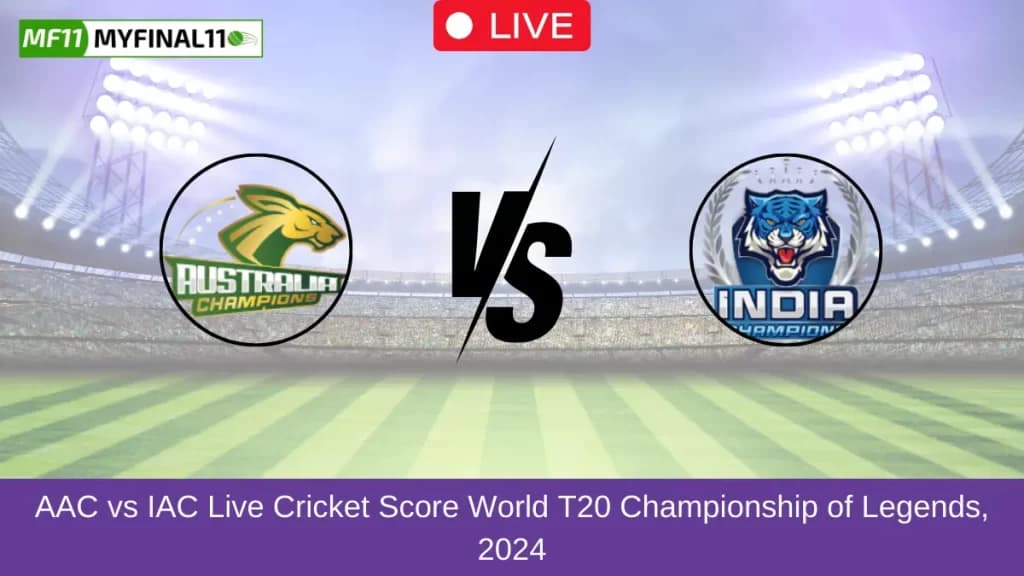 AAC vs IAC Live Score, Scorecard, Australia Champions vs India Champions – 2nd Semi-Final Match, World T20 Championship of Legends, 2024