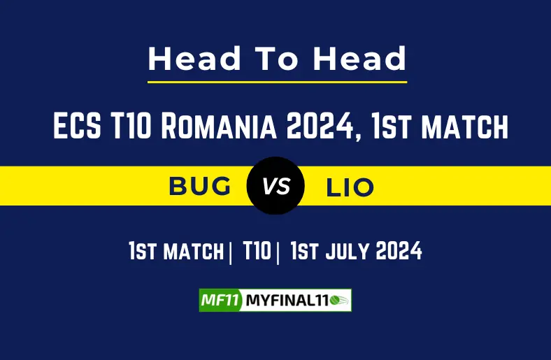 BUG vs LIO Player Battle, Head to Head Player Stats, Team Record – ECS T10 Romania, 2024
