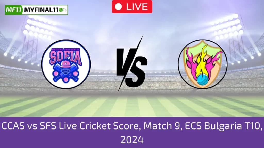 CCAS vs SFS Live Score, Scorecard, ECS Bulgaria T10, 8thMatch 2024