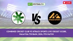 CCC vs NTS Live Score, Scorecard, Combined Cricket Club vs Ntrack Sports – Malaysia T10 Bash, 9th Match 2024