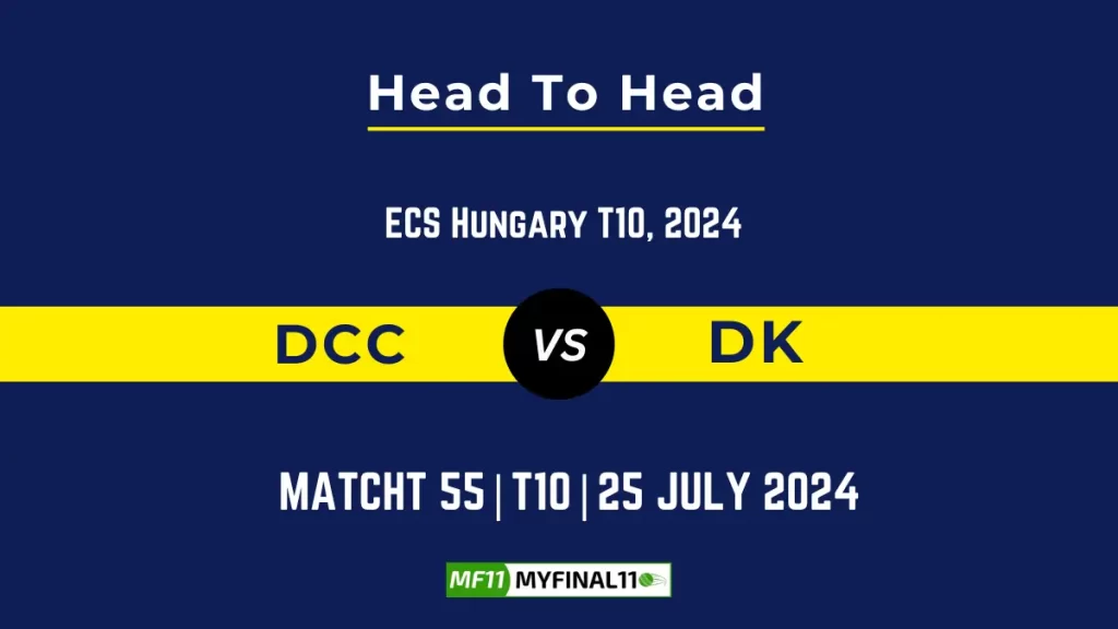 DCC vs DK Player Battle, Head to Head Team Stats, Player Record – ECS T10 Hungary, 2024