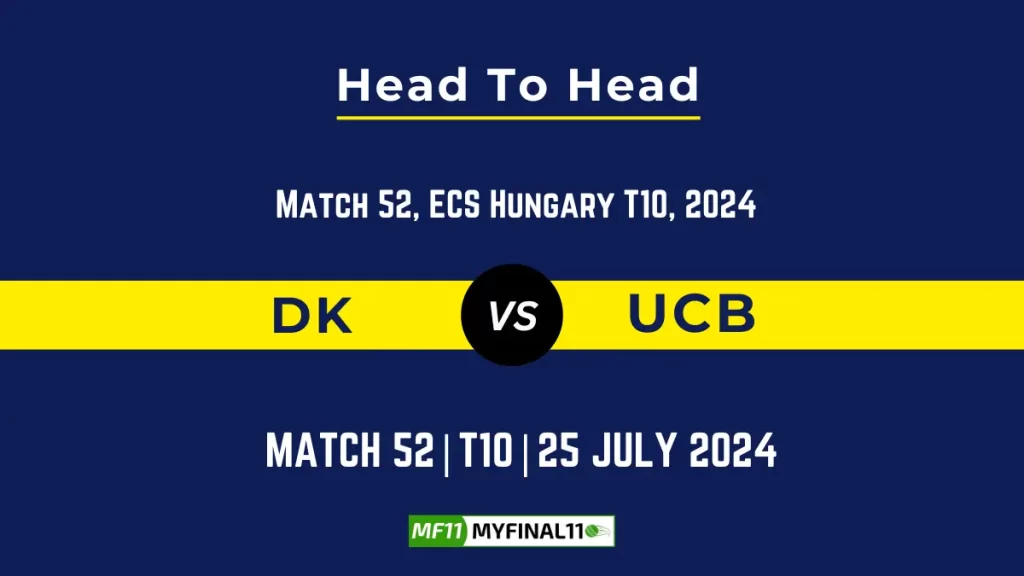 DK vs UCB Player Battle Head to Head Player Stats/Record, ECS T10 Hungary 2024 – 52nd Match
