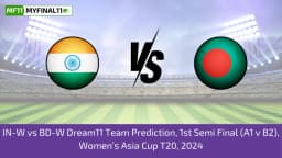 (Updated) W-Asia Cup 2024 – IN-W vs BD-W Dream11 Prediction, Player Stats, Player Battle & Expert Fantasy Guide By MyFinal11