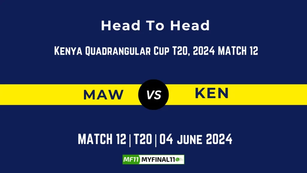 MAW vs KEN Player Battle, Head to Head Team Stats, Player Record – Kenya Quadrangular Cup T20, 2024