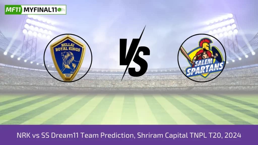 NRK vs SS Dream11 Prediction Today 9th Match, Pitch Report, and Player Stats, Shriram Capital TNPL T20, 2024
