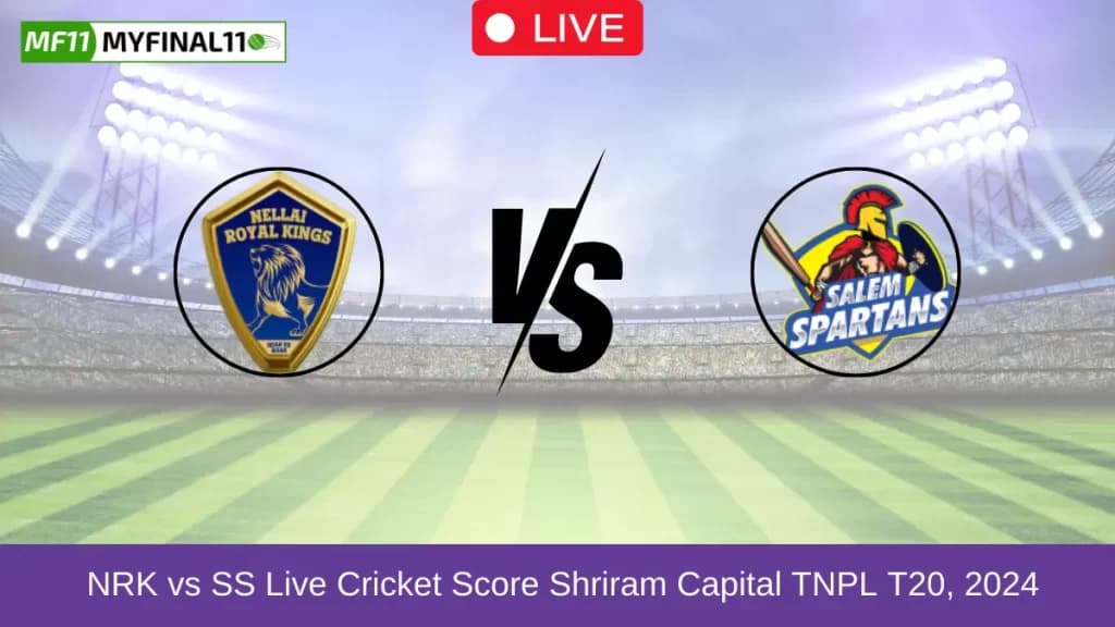 NRK vs SS Live Score, Scorecard, Nellai Royal Kings vs Salem Spartans – Match 9, TNPL T20, 2024