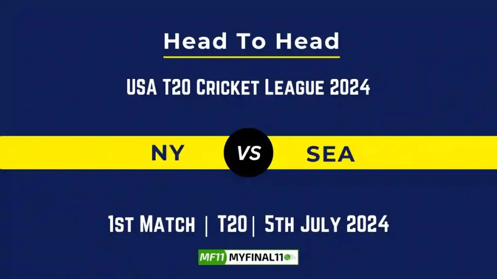 NY vs SEA Player Battle Head to Head Player Stats/Record, USA T20 Cricket League – 1st Match